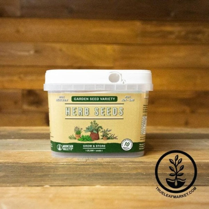 Emergency Prepper Culinary Herb Garden Storage Seeds - Long Shelf Life