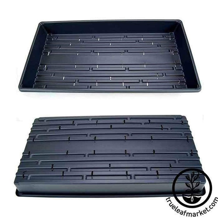 1020 Plastic Growing Trays (w/ Drain Holes) - 20"x10" - Nursery Flats