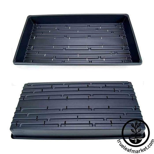 1020 Plastic Growing Trays (w/ Drain Holes) - 20"x10" - Nursery Flats