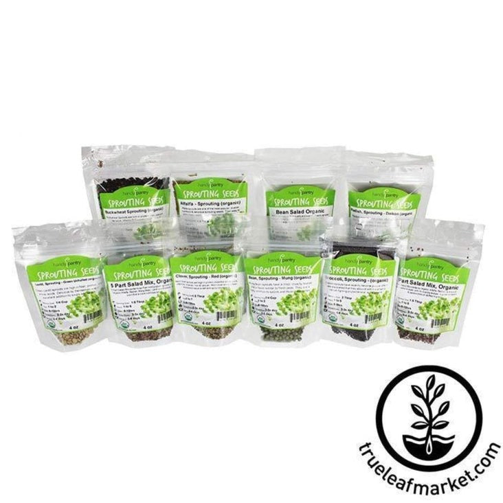 Sprouting Seed Super Sampler: 10 Seed Sprout Assortment